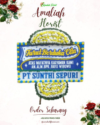 Papan Bunga Duka di Adian Koting